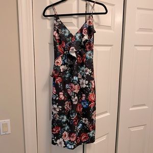 Black Halo Leni Floral Fitted Sheath dress